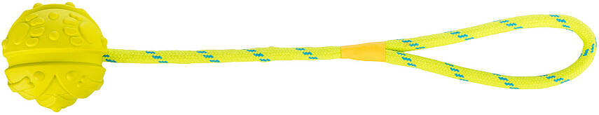 Trixie İpli Təbii Rezin Top 7 sm / 35 sm - 1