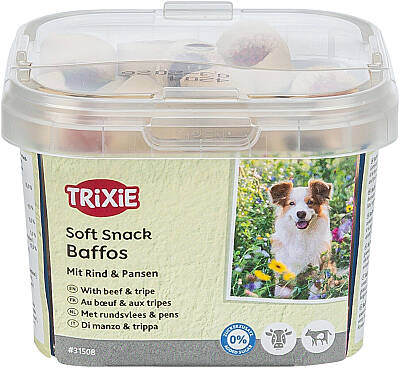 Trixie İtlər üçün Mal Əti və Tripe Yumşaq Baffos Çərəzlər (140 q) - TRIXIE