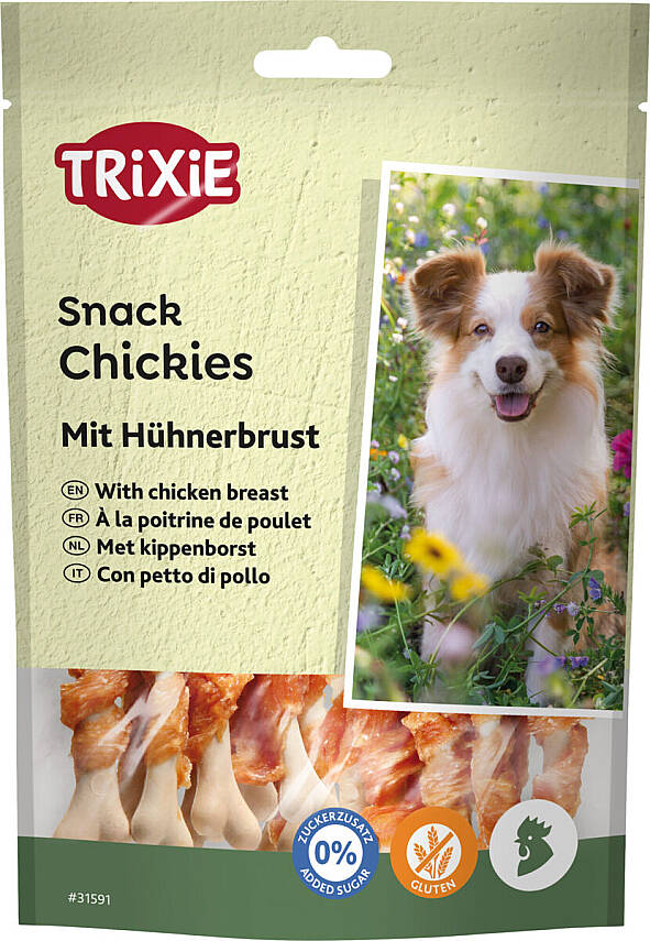Trixie İtlər üçün Premio Chickies Kalsiumlu və Toyuq Döş Ətli Mükafat 100 qr - 1