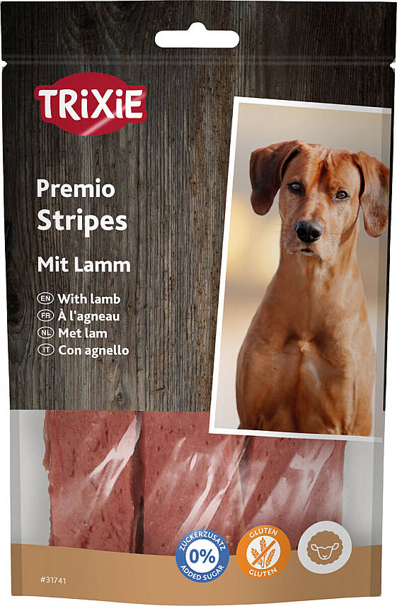 Trixie İtlər üçün Premio Quzu Ətli Zolaq Formalı Mükafat 100 qr - 1