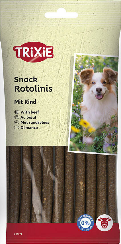 Trixie İtlər üçün Rotolinis İnək Ətli Yumşaq Çubuqlar (12 ədəd / 120 qr, 12 sm) - 1