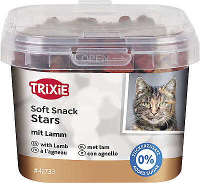 Trixie Kitty Stars Qızılbalıqlı və Quzu Ətli Yumşaq Pişik Mükafatı 140 qr - TRIXIE