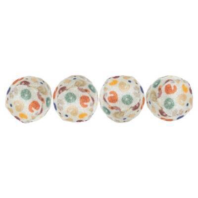 Trixie Leopard naxışlı pişik oyuncaq topları, 3.5 sm (4 ədəd) - TRIXIE