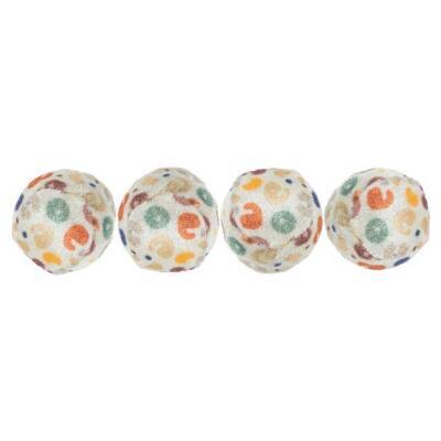 Trixie Leopard naxışlı pişik oyuncaq topları, 3.5 sm (4 ədəd) - 2