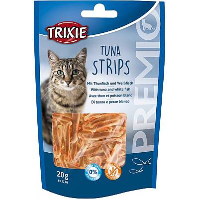 Trixie Pişiklər üçün Premio Tuna və Ağ Balıq ilə Zolaq Formalı Mükafat 50 qr - TRIXIE