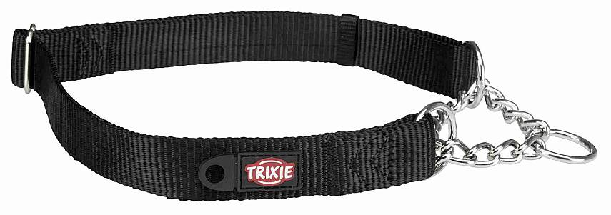Trixie Premium Yarım Boğucu Boyunluq Qara S–M 30–40 sm / 15 mm - 2