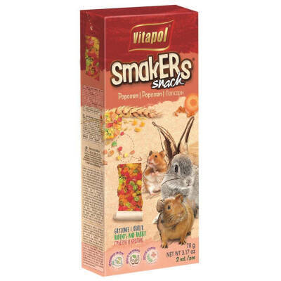 Vitapol Smakers – Gəmircilər üçün Popkorn çubuq 2 əd (90g) - VİTAPOL