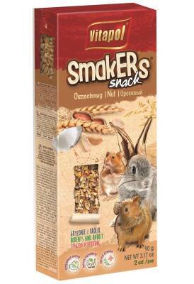 Vitapol Smakers  gəmirici üçün qoz-fındıq ilə taxıl çubuqları 2 əd (90g) - 2