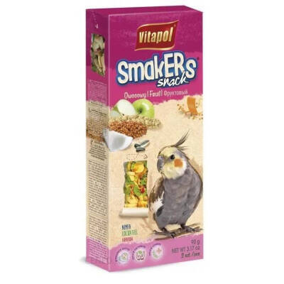 Vitapol Smakers tutuquşular üçün meyvəli taxıl çubuqlar 2 əd (90g) - 1